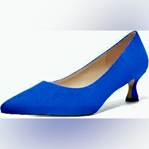 IDIFU Royal Blue Suede Heels